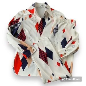 Da Rue of California Vintage 70’s pantsuit